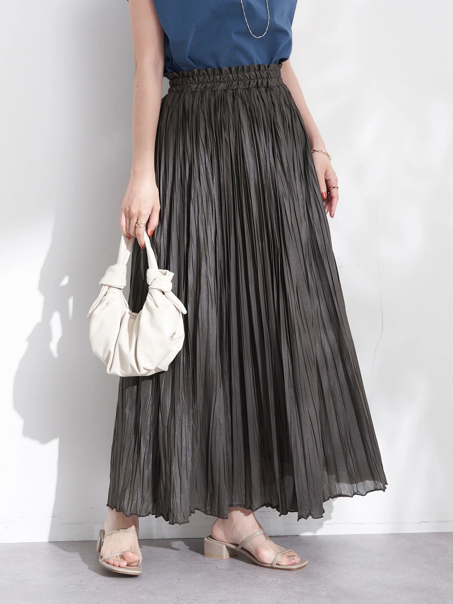 Oba Washer Pleated Skirt