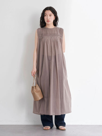 Dress Plisket Fancy Pleated Gathered