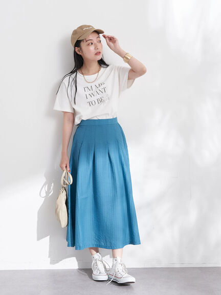 Rok Flare Nagoya Jaquard Flare Skirt