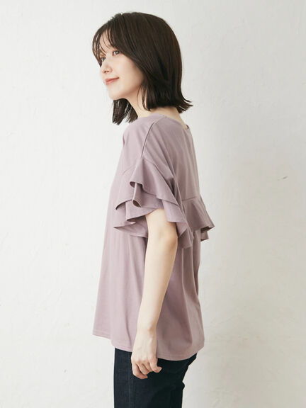 Lavega Two-tier ruffle cut pullover