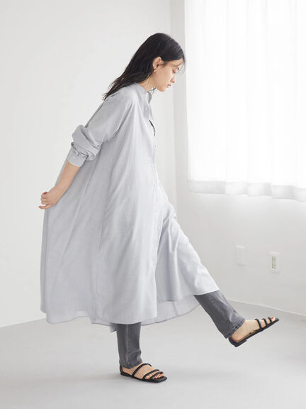 Varda Flare Line Shirt Dress