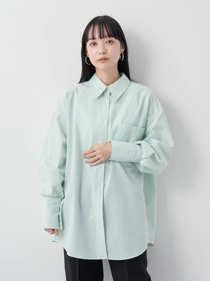 Boyfriend Shirt Rizumato Stripe Boys Shirt by Bobo Tokyo