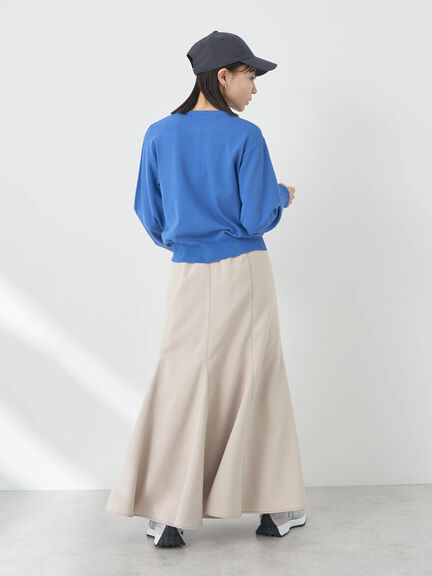 Kizuna Stitch Panel Flared Skirt