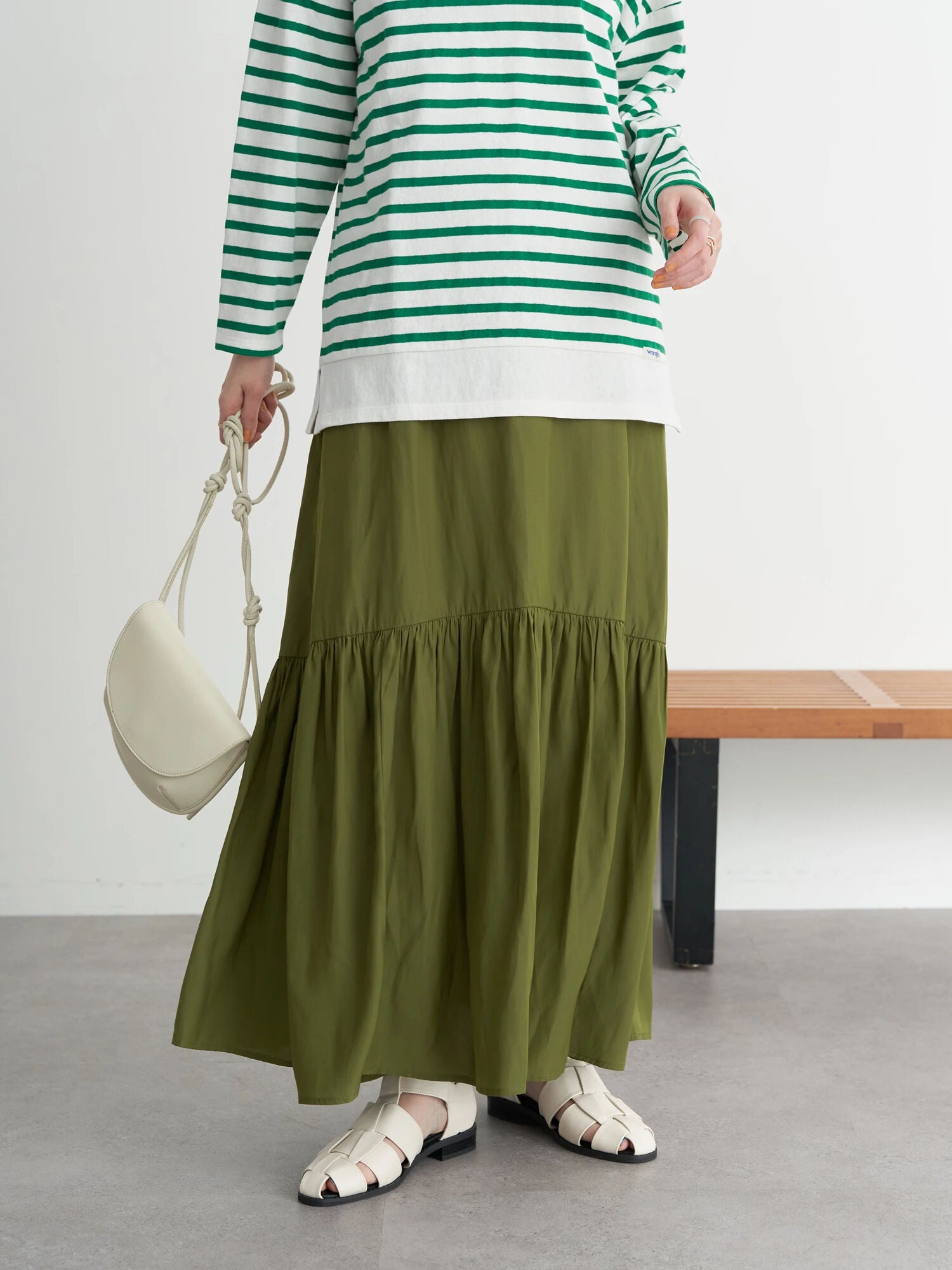 Caca Gathered Volume Skirt