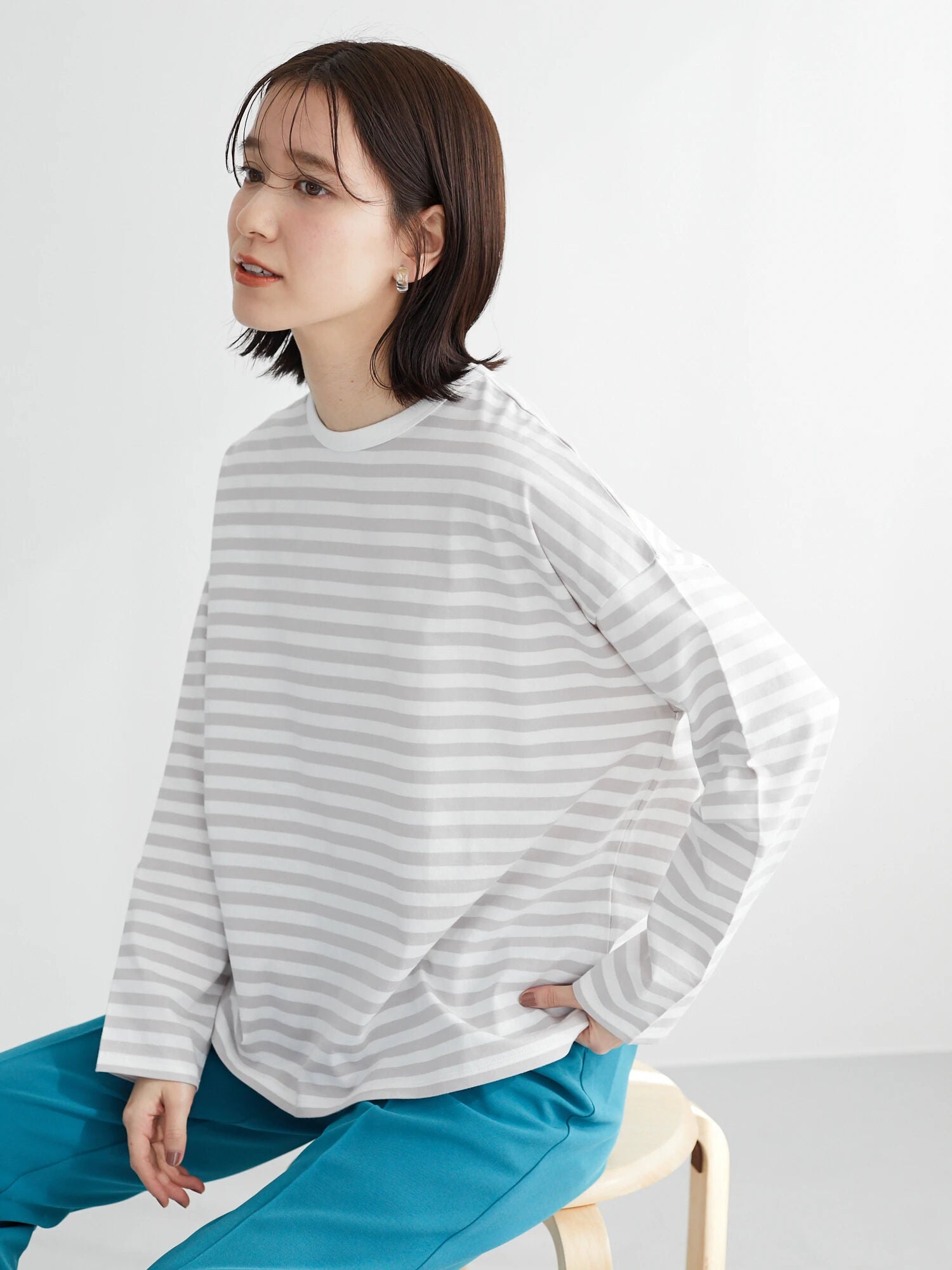 Neva Crew Neck Border T-shirt