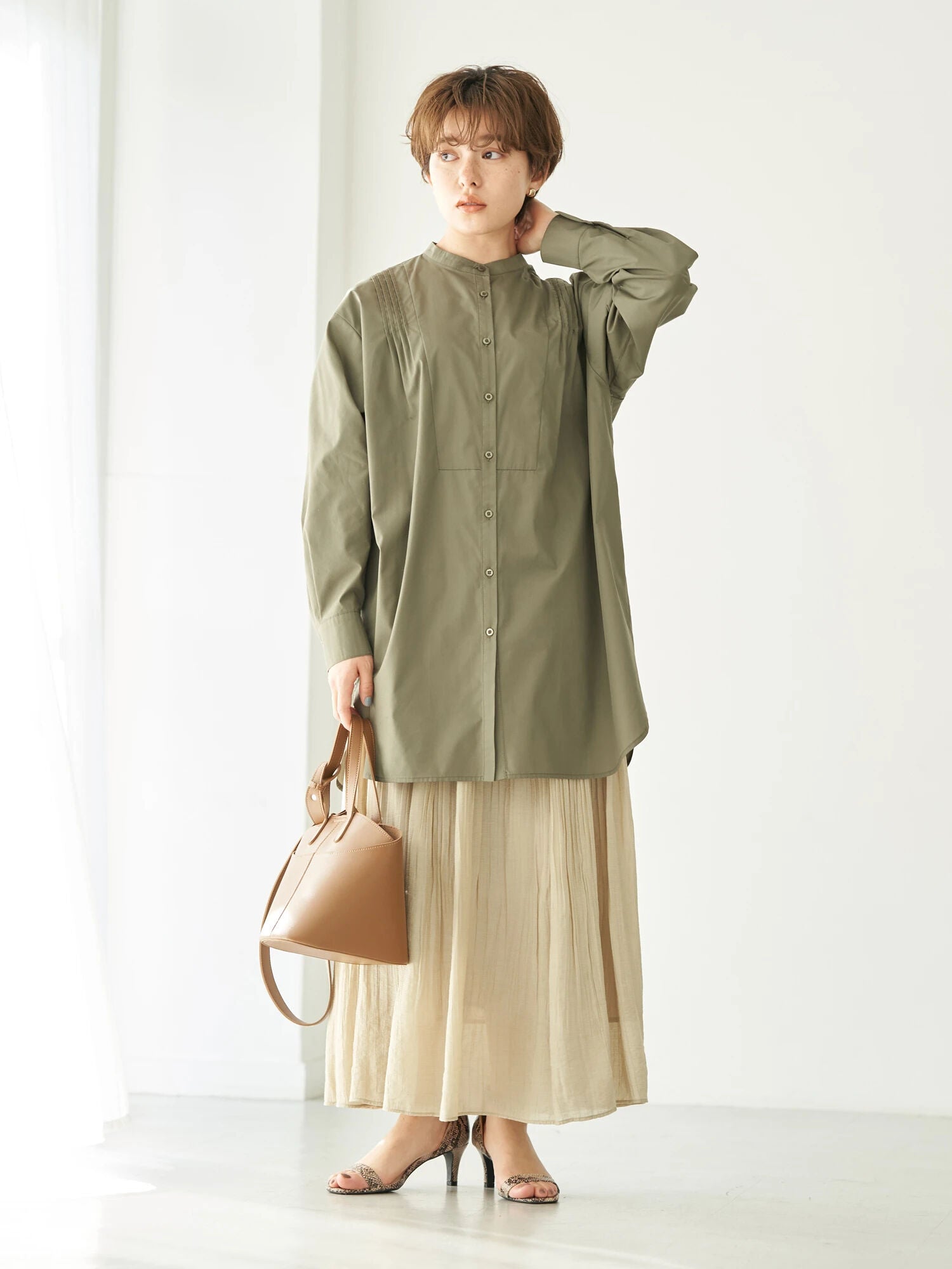 Shinju Erasing Pleated Skirt