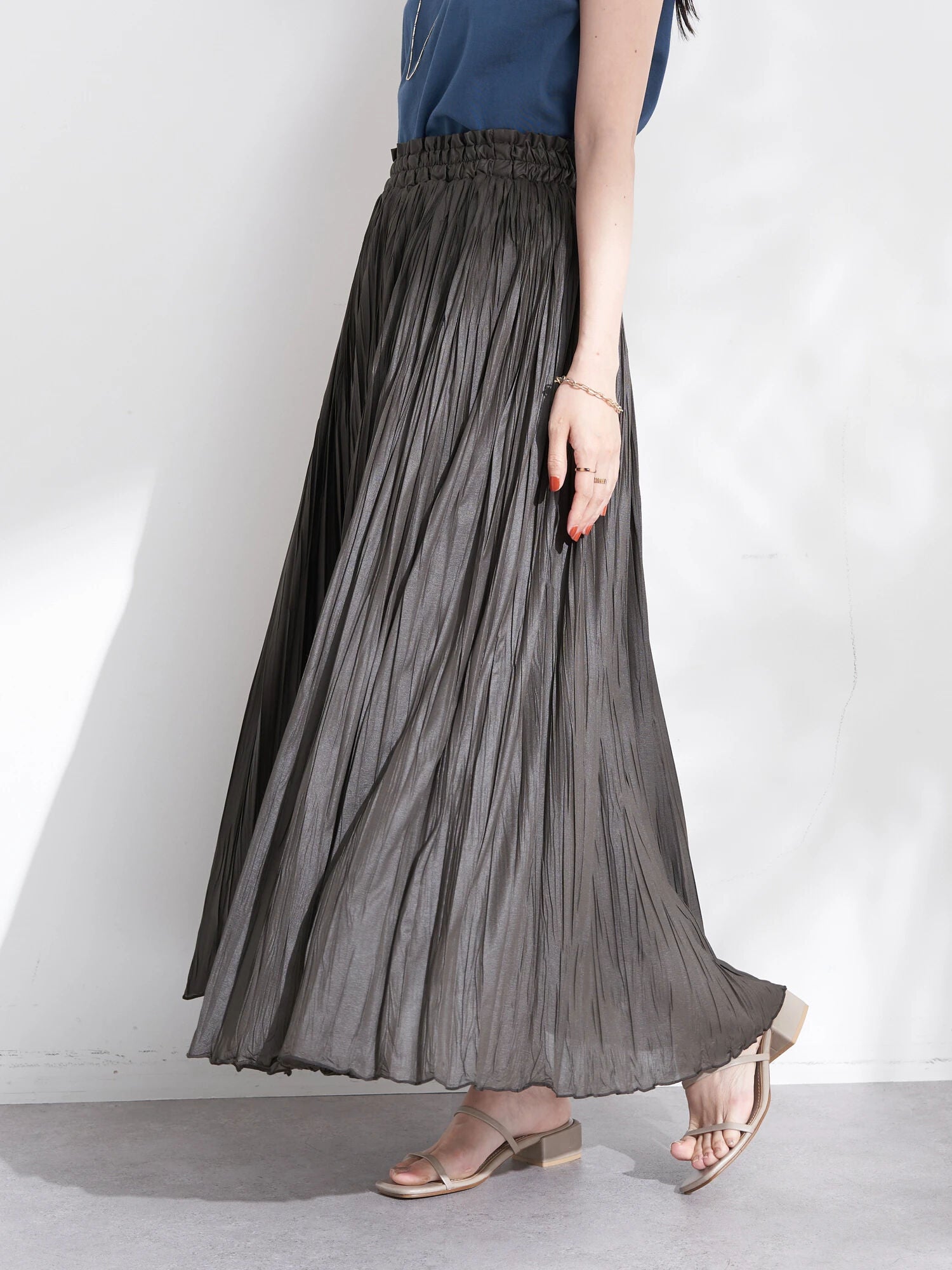 Oba Washer Pleated Skirt