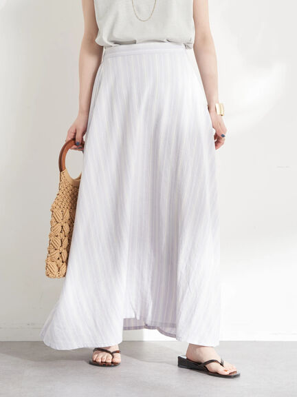 Pucca Linen Blend Flare Skirt