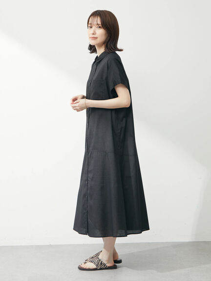 Haina Short sleeve Shirt Dress