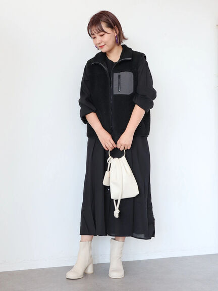 shirt dress Sapporo Pintuck Lace Dress