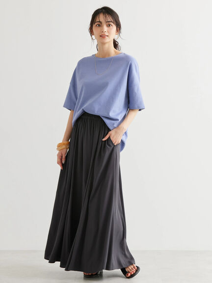 Hibiki Gathered Flare Skirt