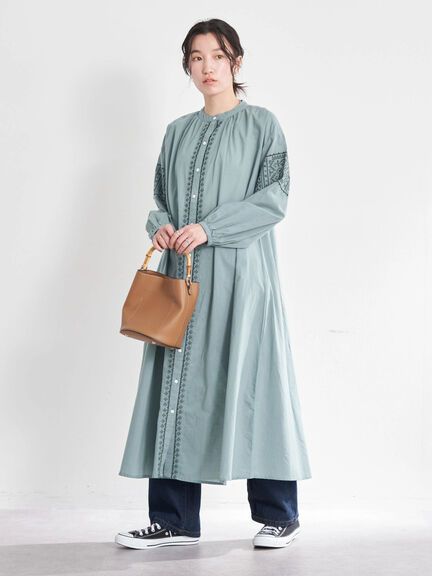 shirt dress Tsuga Cross Stich Dress