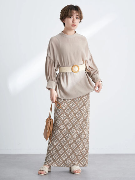 Yoryu High Neck Blouse