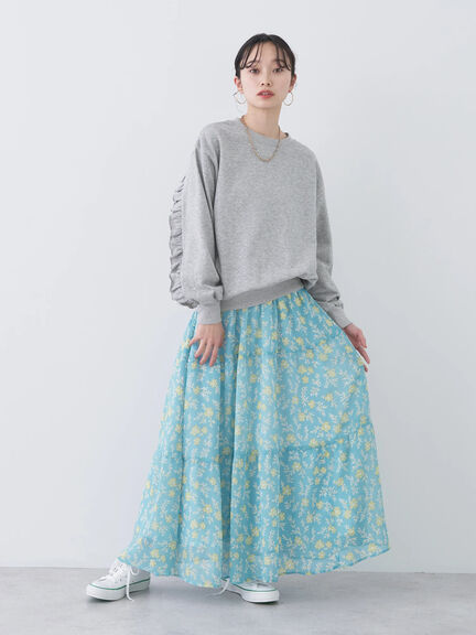 Hanaori Flower Tiered Skirt