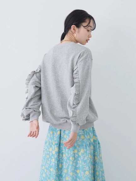 Satsuko Ruffle Sleeve Pullover