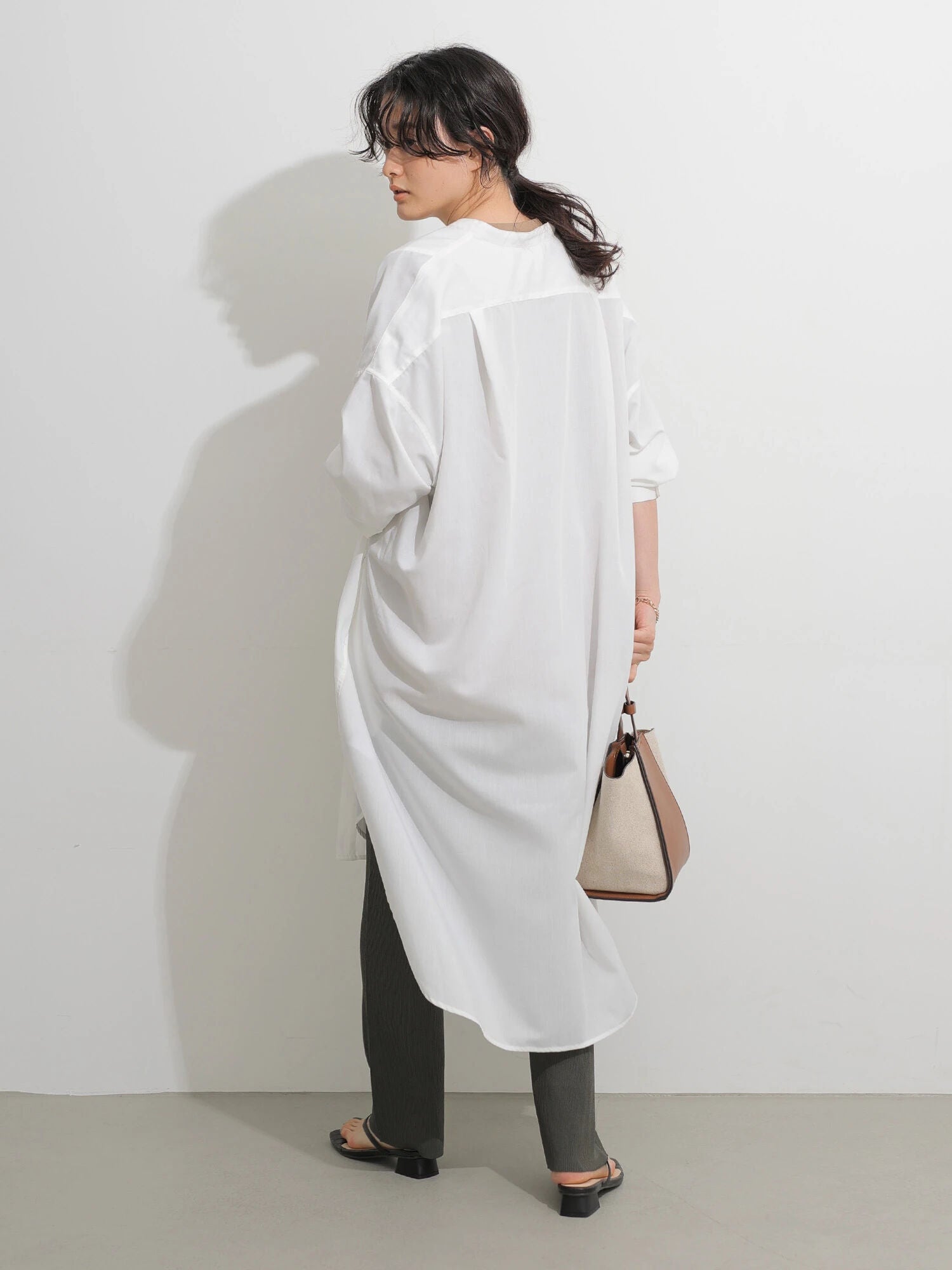 Aina Sheer Shirt Dress