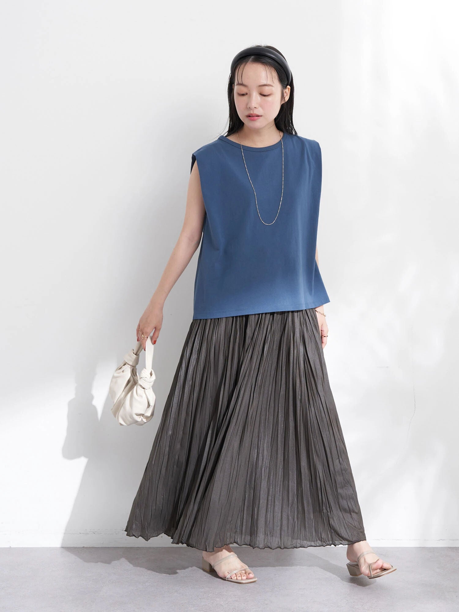 Oba Washer Pleated Skirt