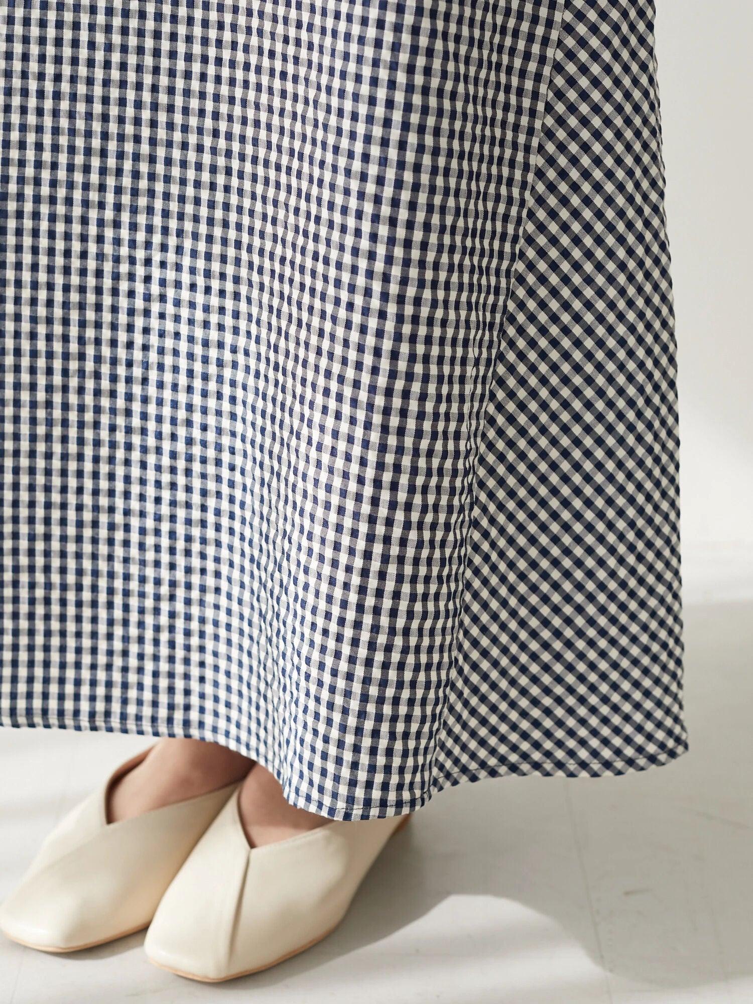 Vita Gingham Check Skirt