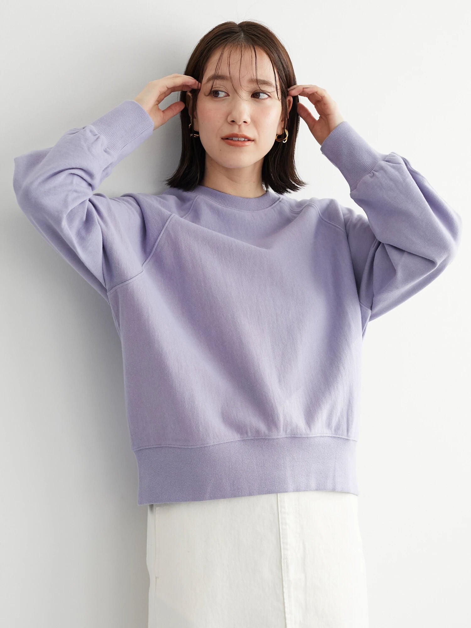 Chou Raglan Short Length Fleece Pullover