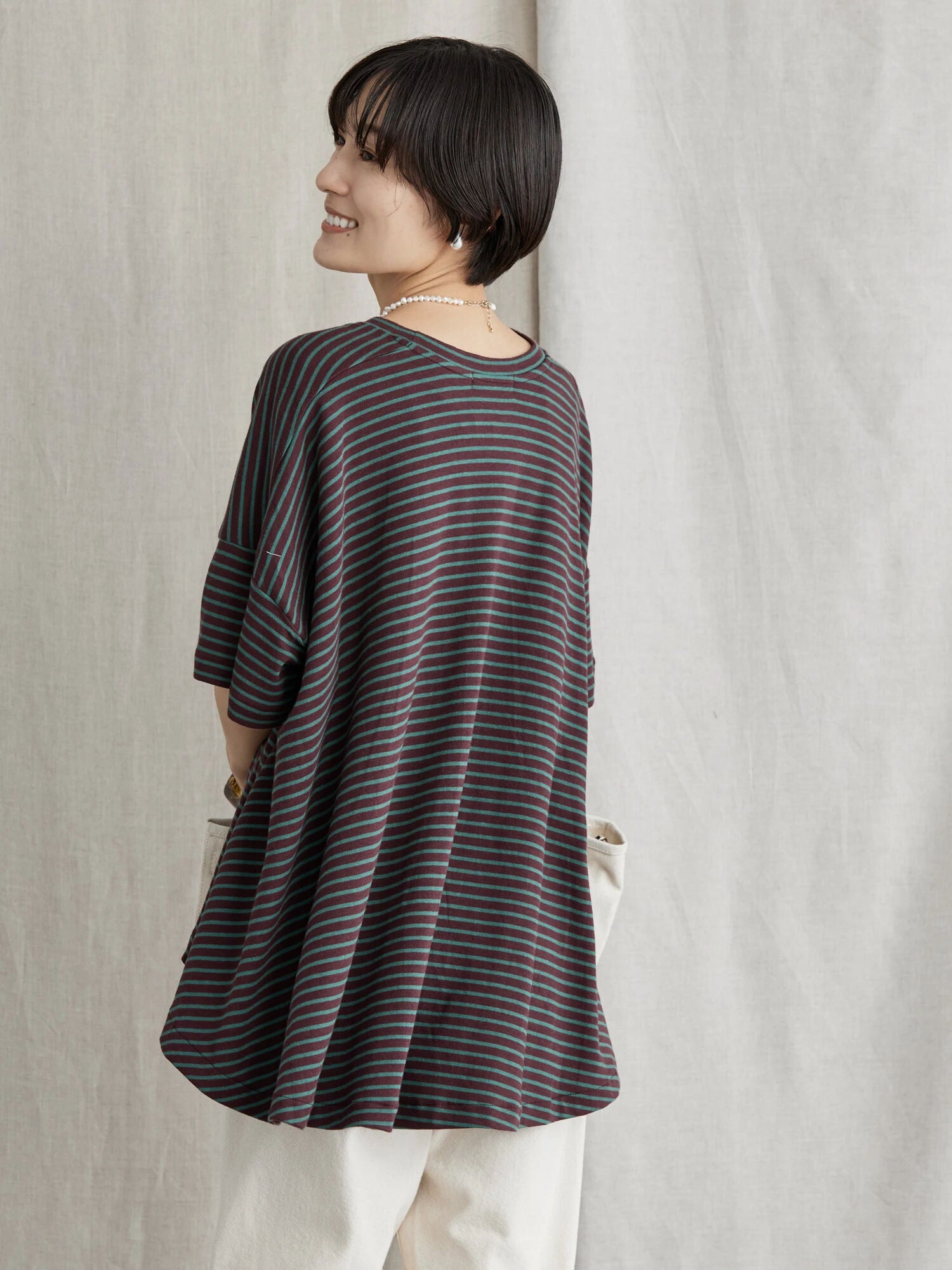 Bolsena Backflare Border Pullover