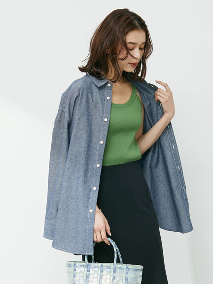 Zemira Chambray Overshirt