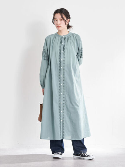 shirt dress Tsuga Cross Stich Dress