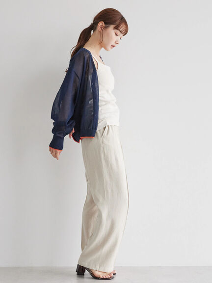 Yusa V-neck Sheer Cardigan