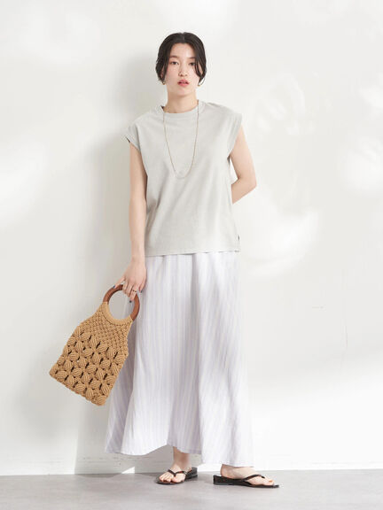 Pucca Linen Blend Flare Skirt