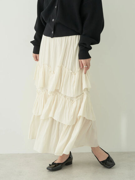 Verme Tiered Volume Skirt