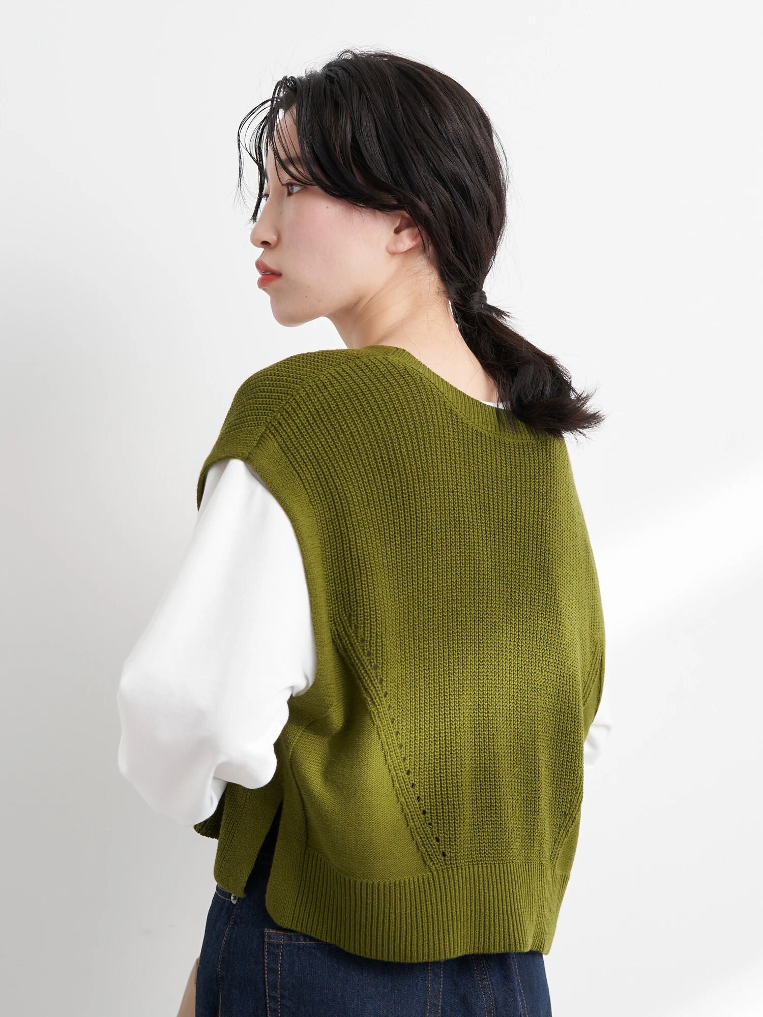 Makiko 2way knit vest