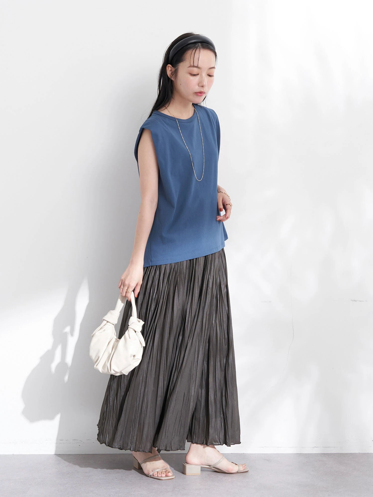 Oba Washer Pleated Skirt