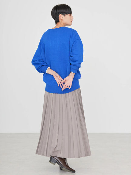 Masumi Satin Pleated Skirt - Bobo Tokyo