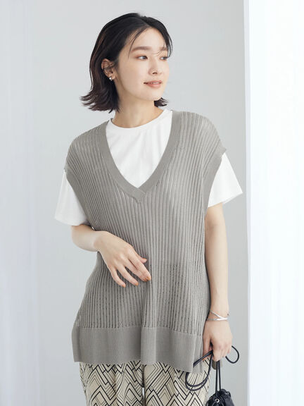 Canon Pattern Knit Vest