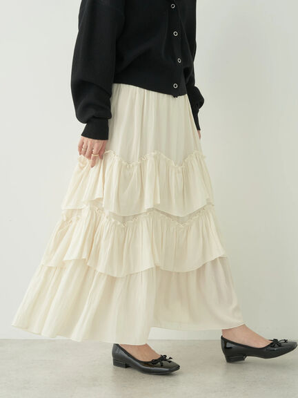 Verme Tiered Volume Skirt