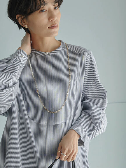 Suva Pearl Button Shirt Tunic