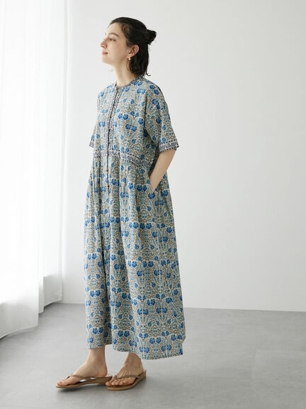 Kaya Cotton Pattern Dress