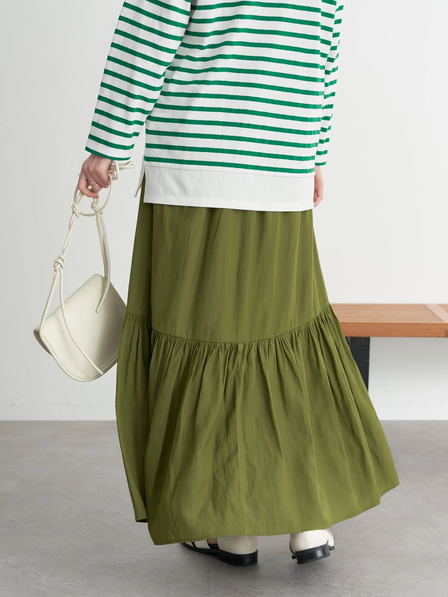 Caca Gathered Volume Skirt