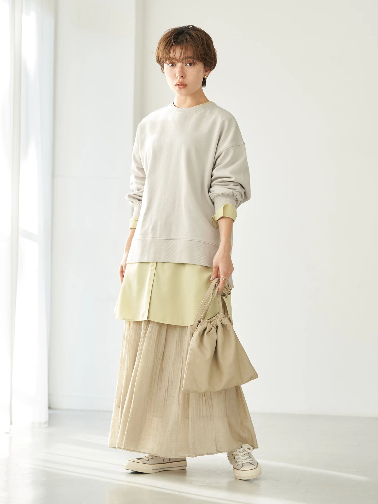 Shinju Erasing Pleated Skirt