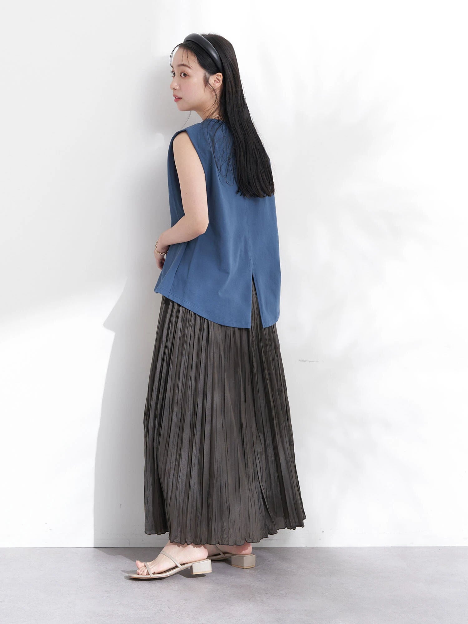 Oba Washer Pleated Skirt