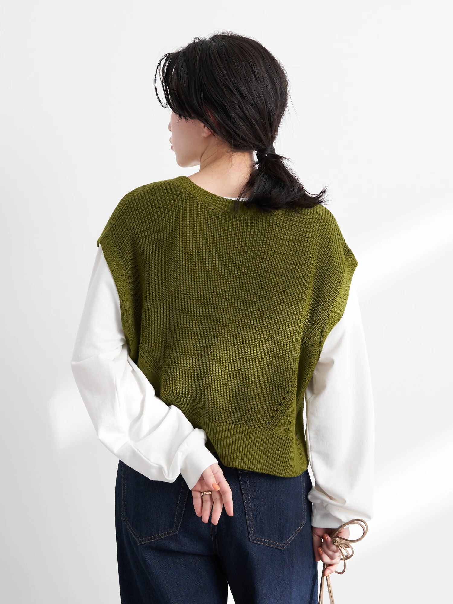 Makiko 2way knit vest