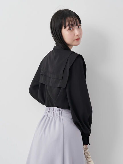 Taiyo 2WAY Big  Collar Blouse