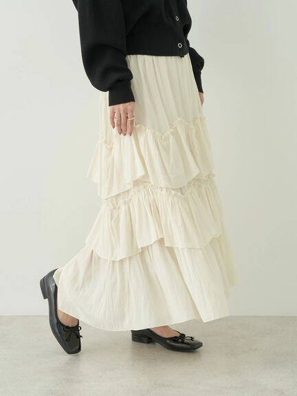 Verme Tiered Volume Skirt