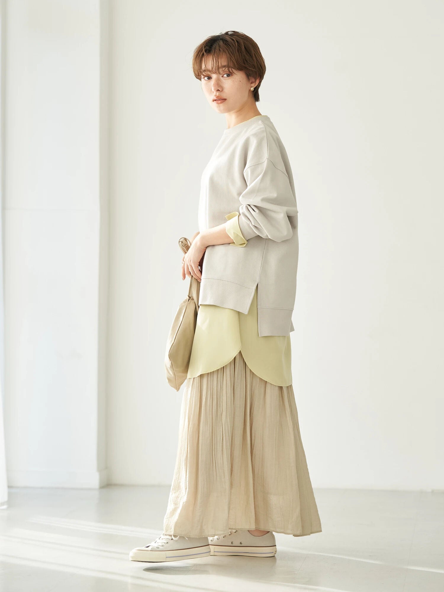 Shinju Erasing Pleated Skirt