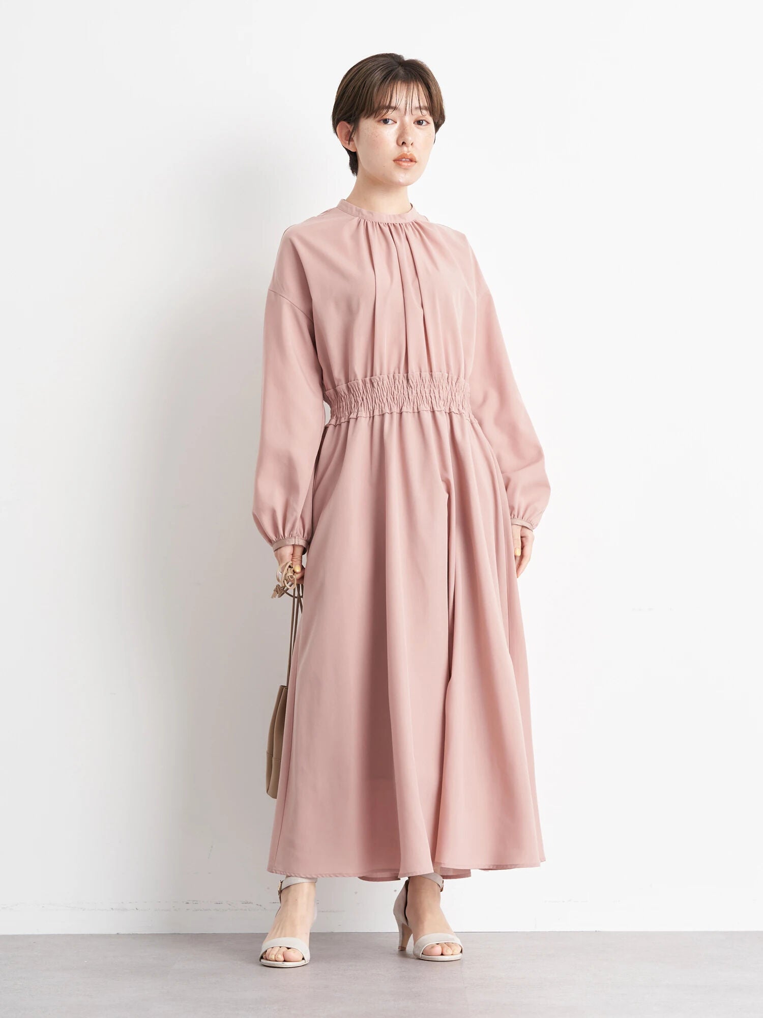 Kameko Shirring Gather Dress