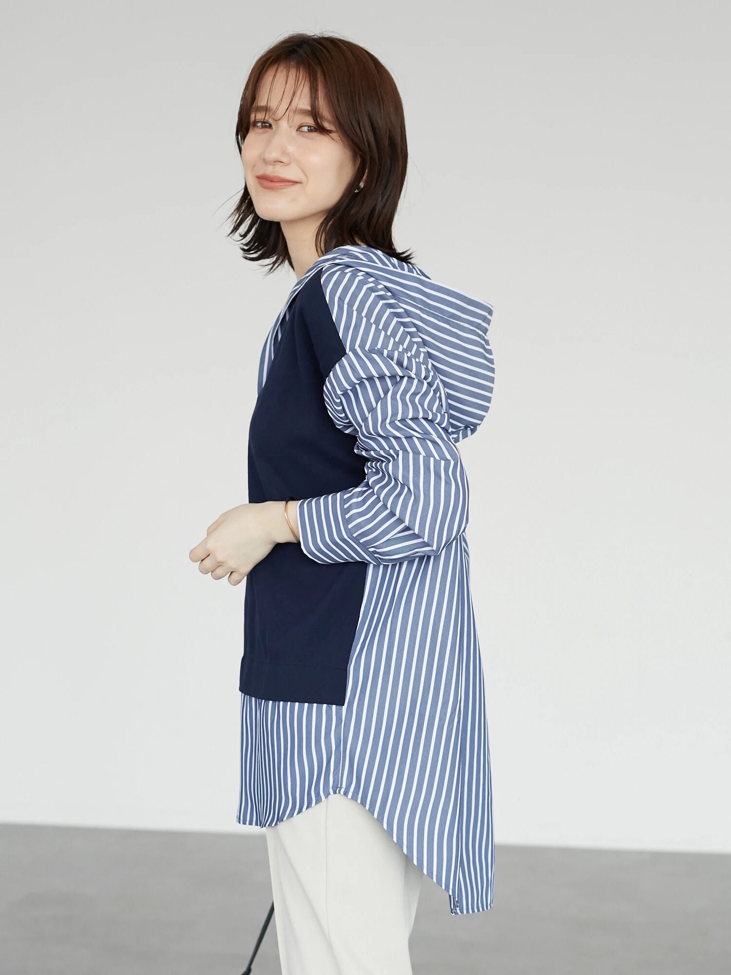 Ailee Hooded Striped Tunic