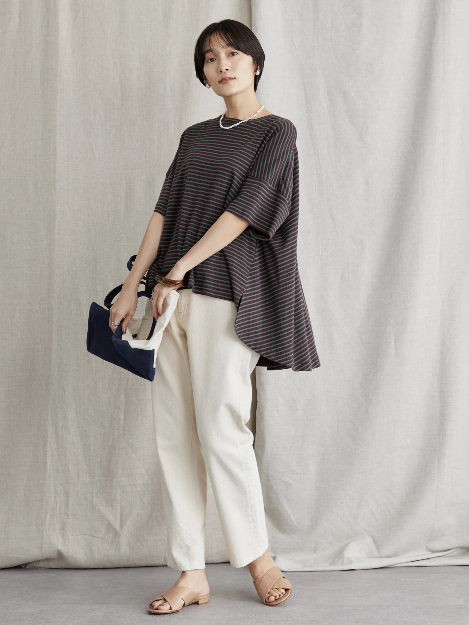 Bolsena Backflare Border Pullover