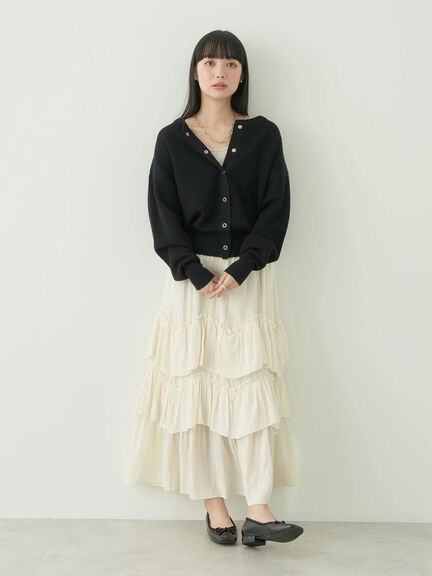 Verme Tiered Volume Skirt