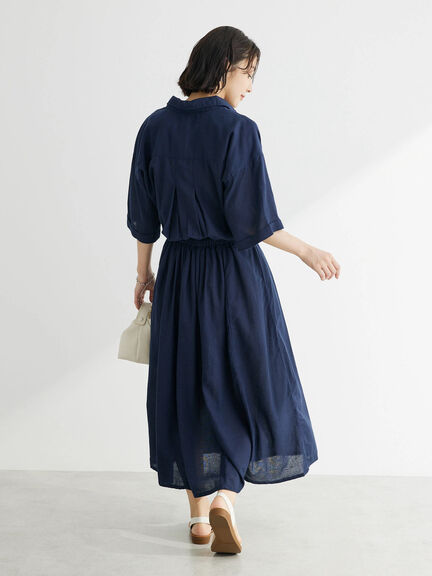 Gokujo Indian Cotton Collar Dress