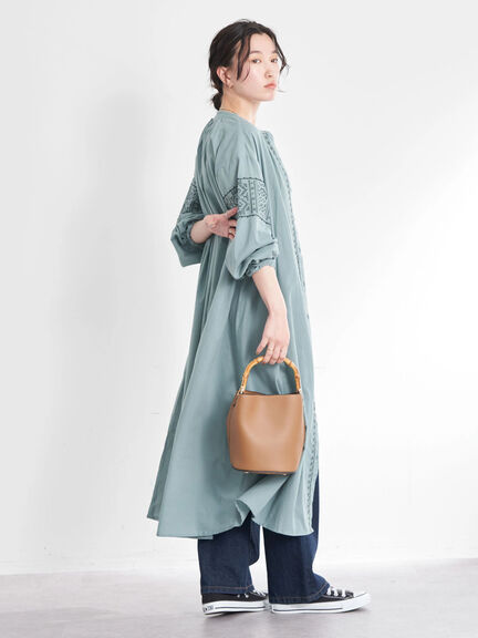 shirt dress Tsuga Cross Stich Dress