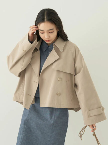 Mabel Short Trench Coat